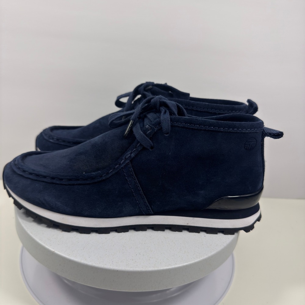 Tory Sport Women Chukka Boots Suede Lace Up Casual Navy Comfort Size 7.5 - Picture 4 of 14